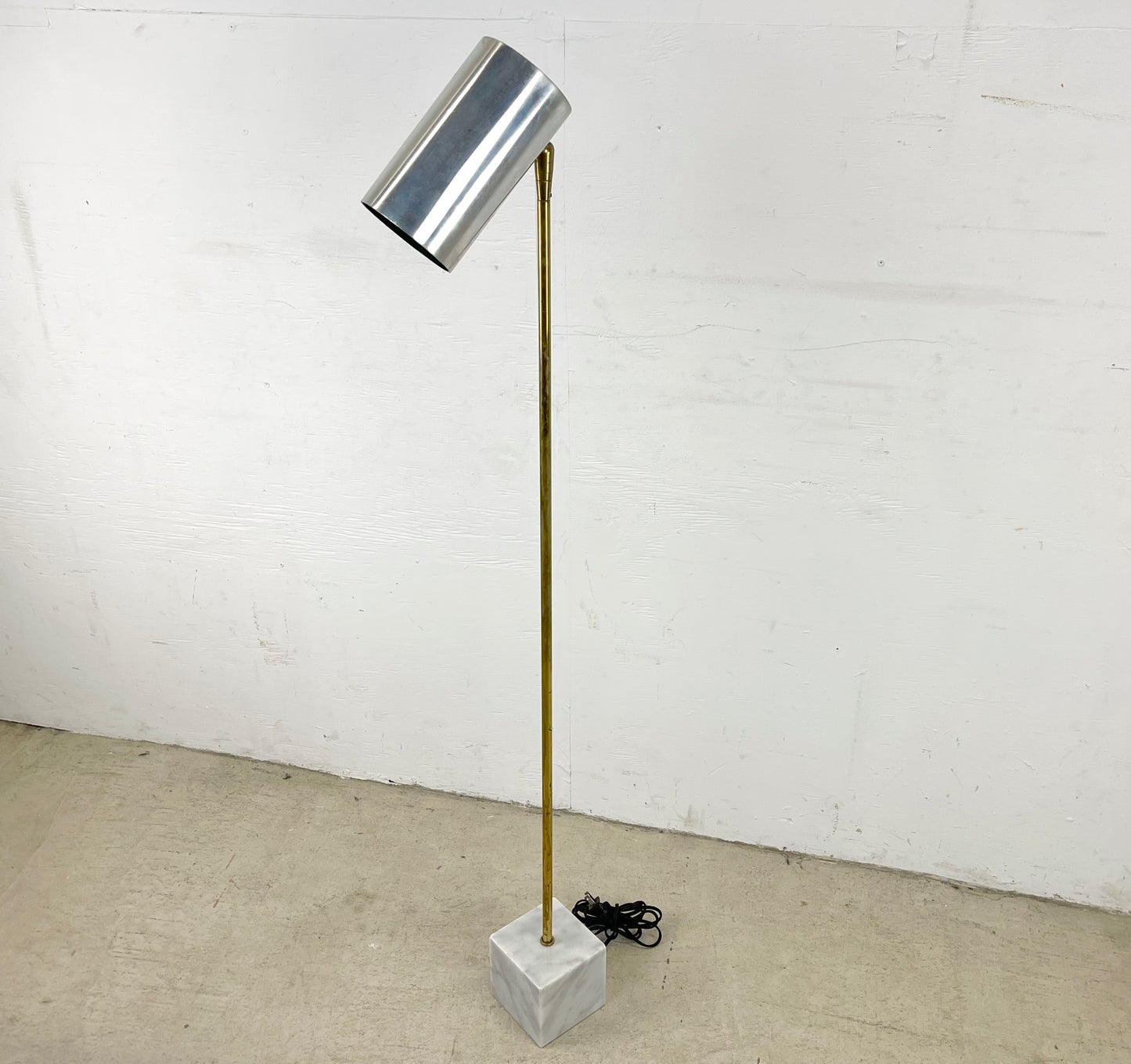 Vintage Marble Base Floor Lamp Attr. Robert Sonneman for George Kovacs