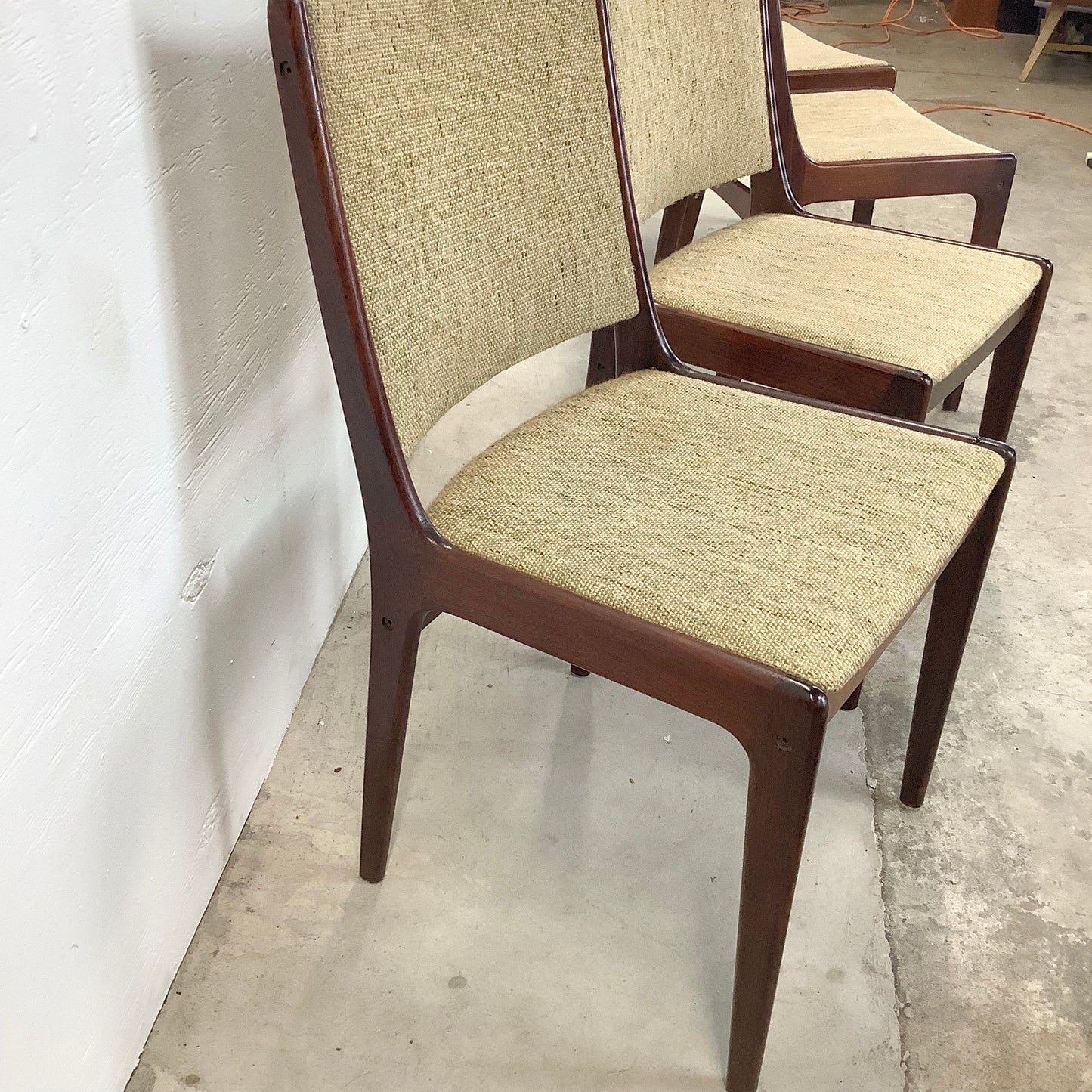 Vintage Modern Rosewood Dining Chairs- Set of Four
