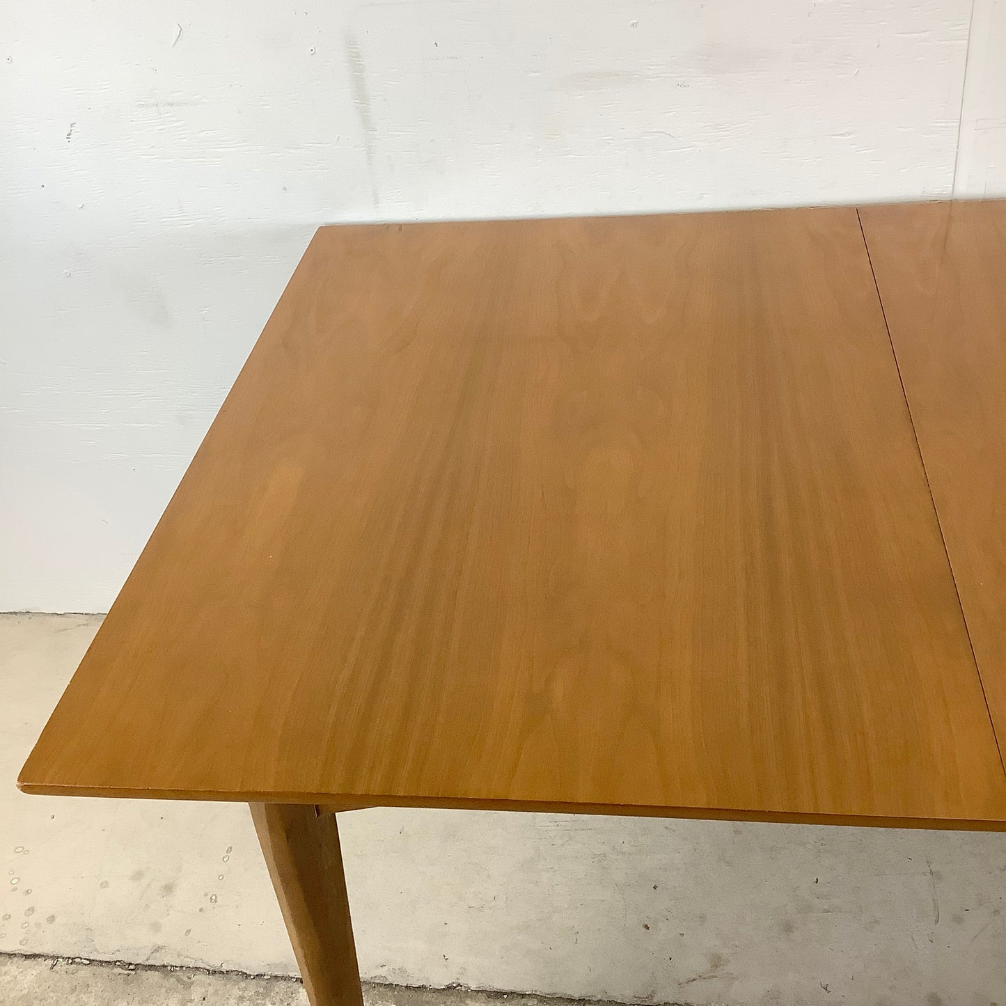 Mid-Century Dining Table With One Leaf