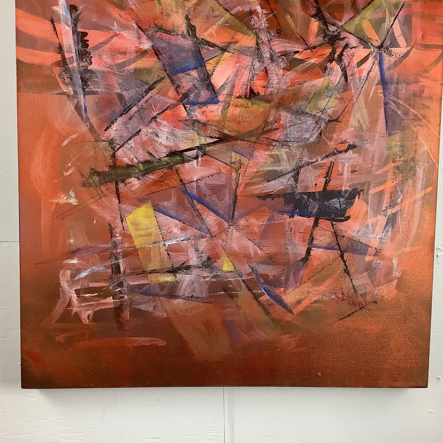 Contemporary Modern Abstract Painting by J.Schwabb