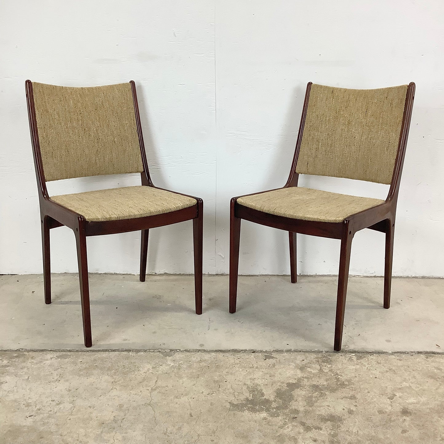 Vintage Modern Rosewood Dining Chairs- Set of Four