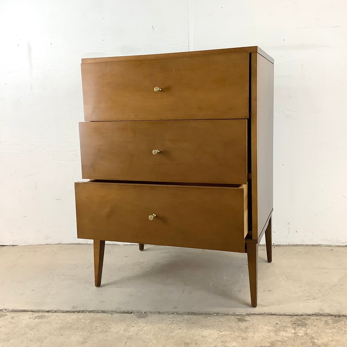 Paul McCobb Three Drawer Nightstand