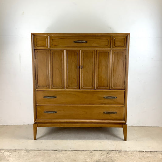 Tall Mid-Century Chest of Drawers for Bedroom Storage