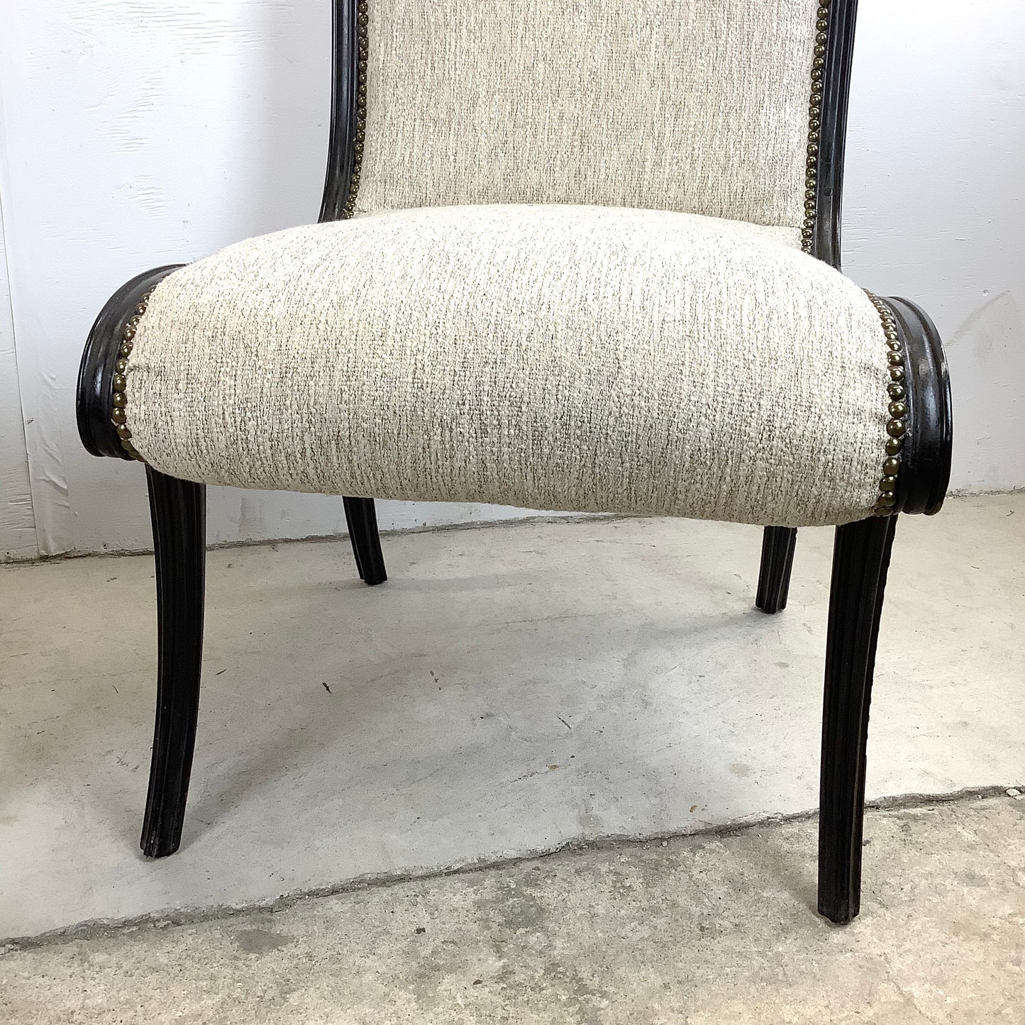 Pair Vintage Modern Slipper Chairs