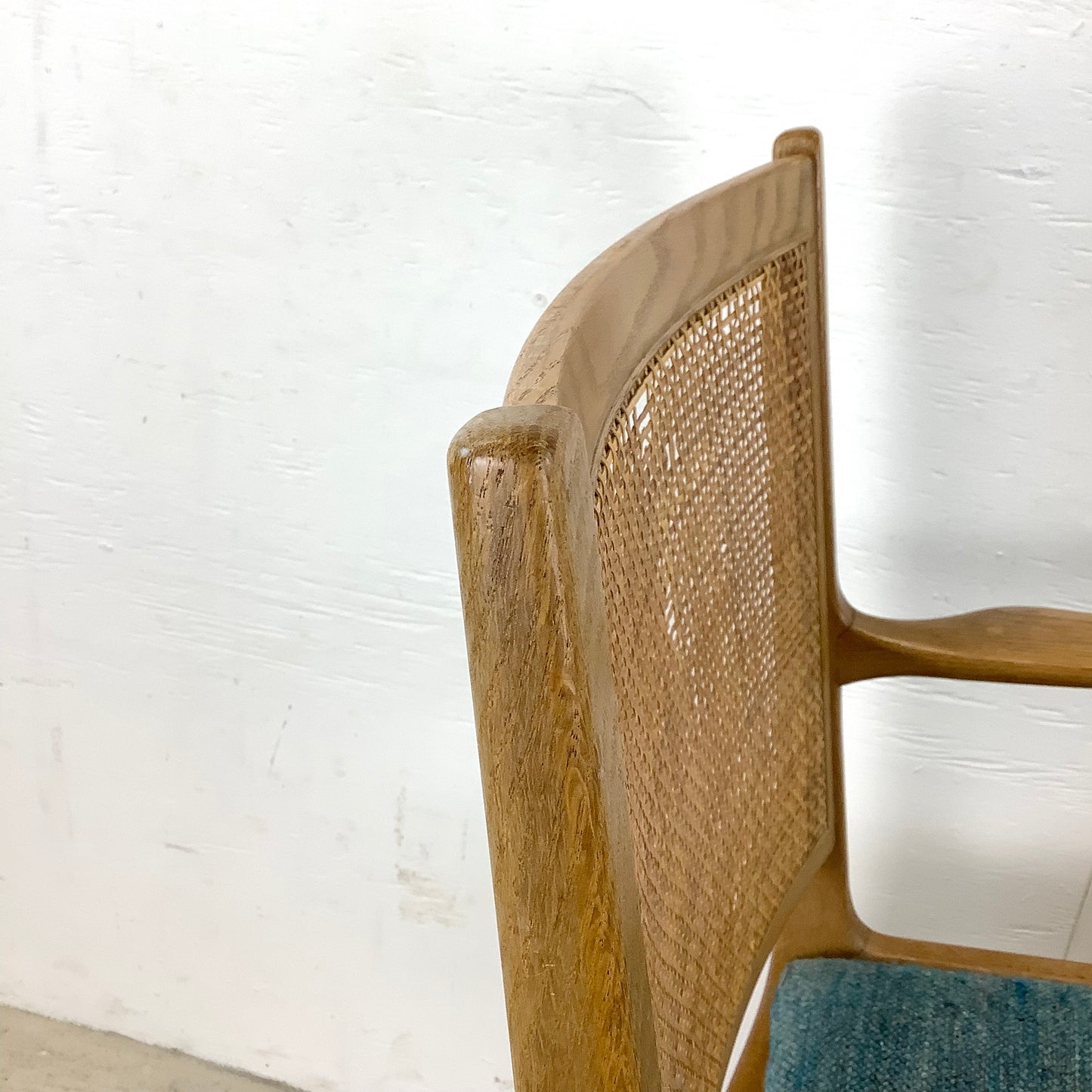 Vintage Mid-Century Cane Back Armchair