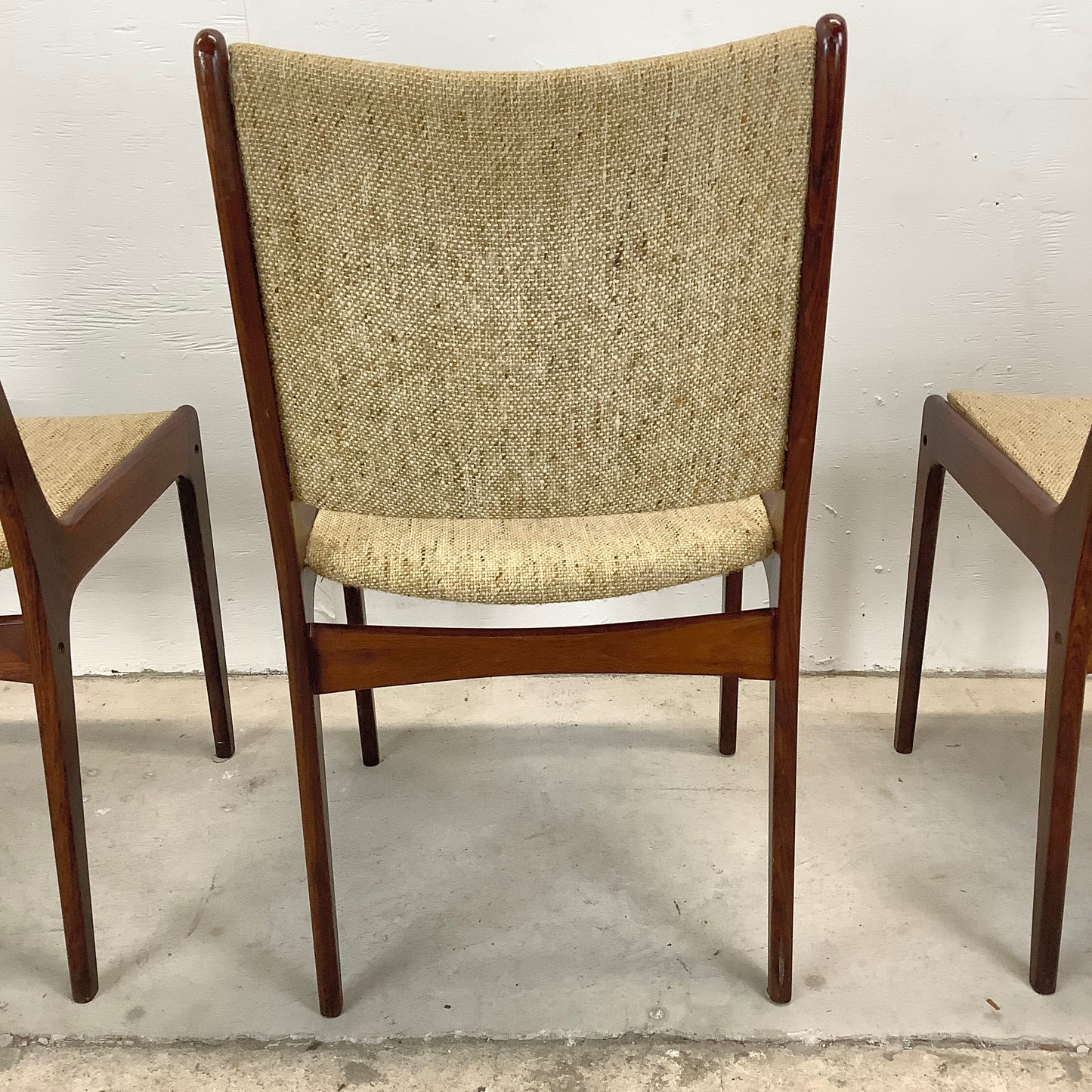 Vintage Modern Rosewood Dining Chairs- Set of Four