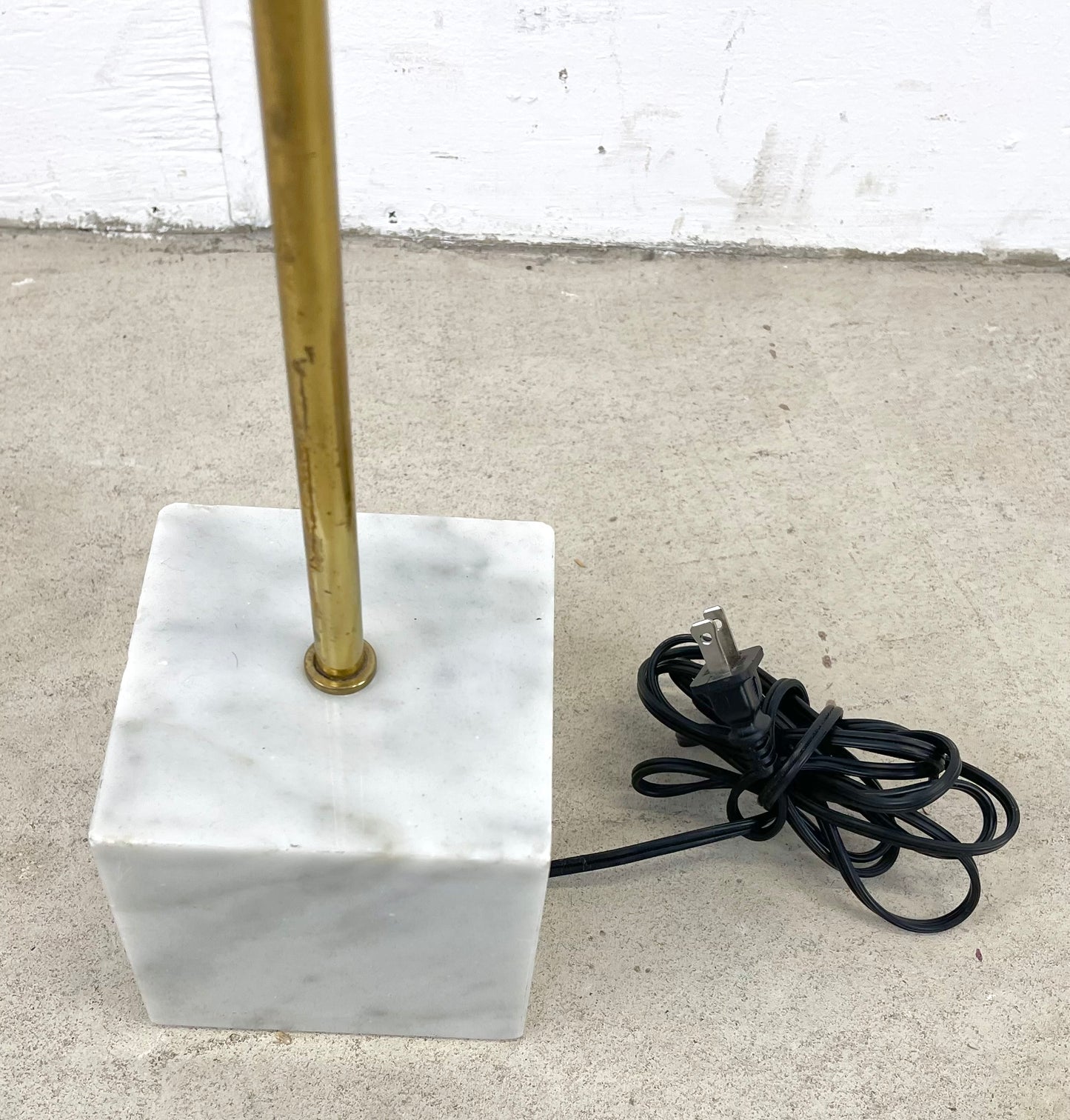 Vintage Marble Base Floor Lamp Attr. Robert Sonneman for George Kovacs