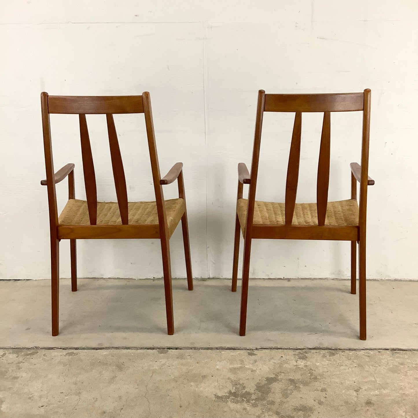 Pair of Scandinavian Modern Teak Dining Chairs