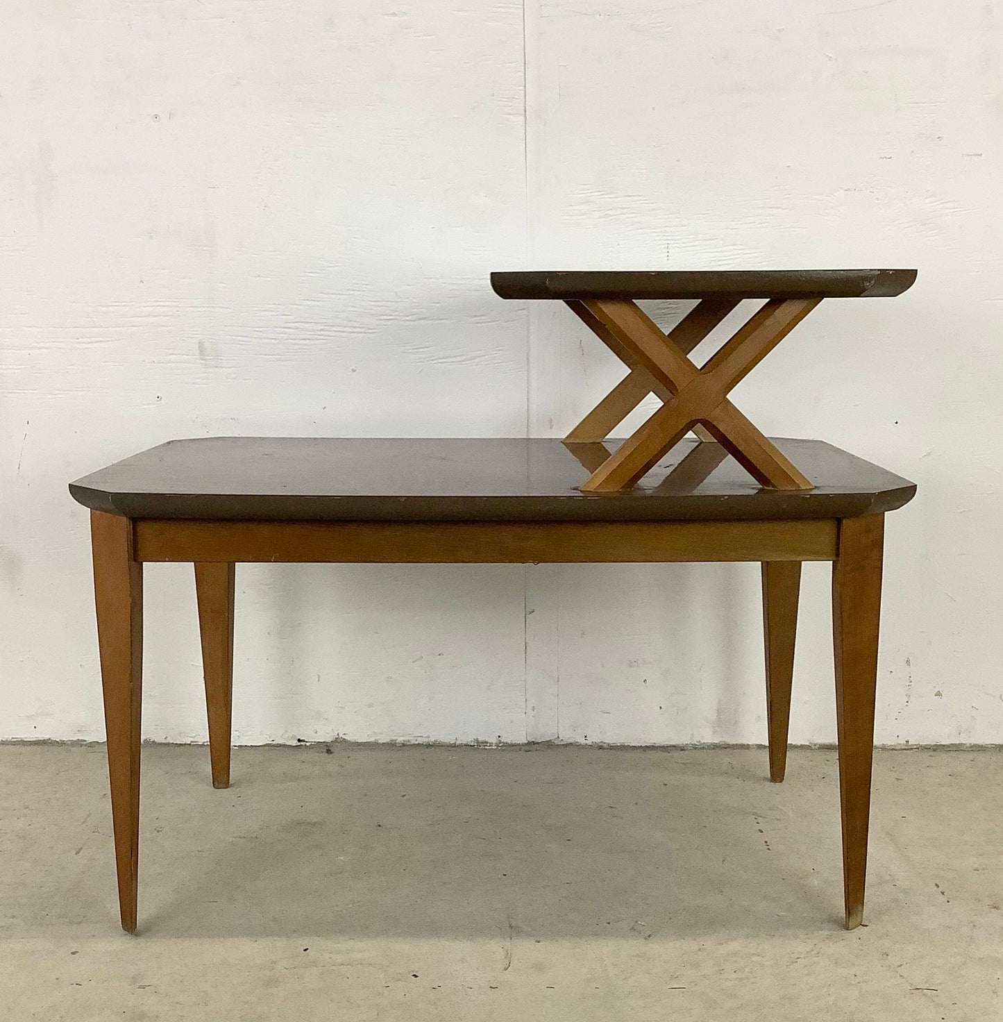 Mid-Century Two Tier End Table