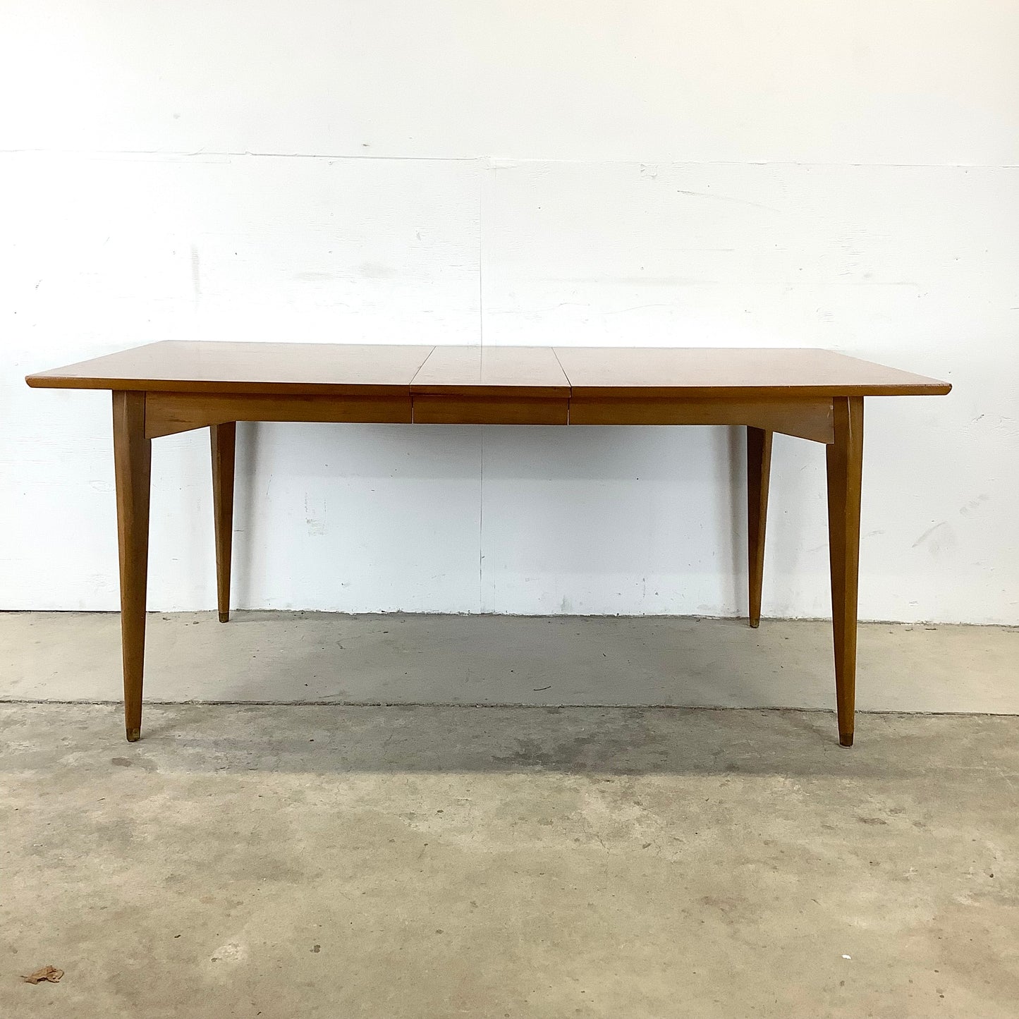 Mid-Century Dining Table With One Leaf