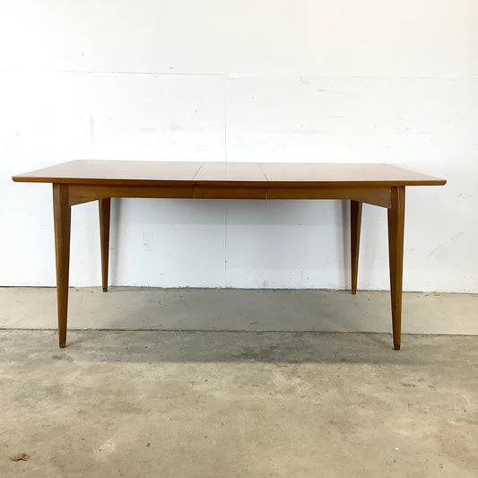 Mid-Century Dining Table With One Leaf