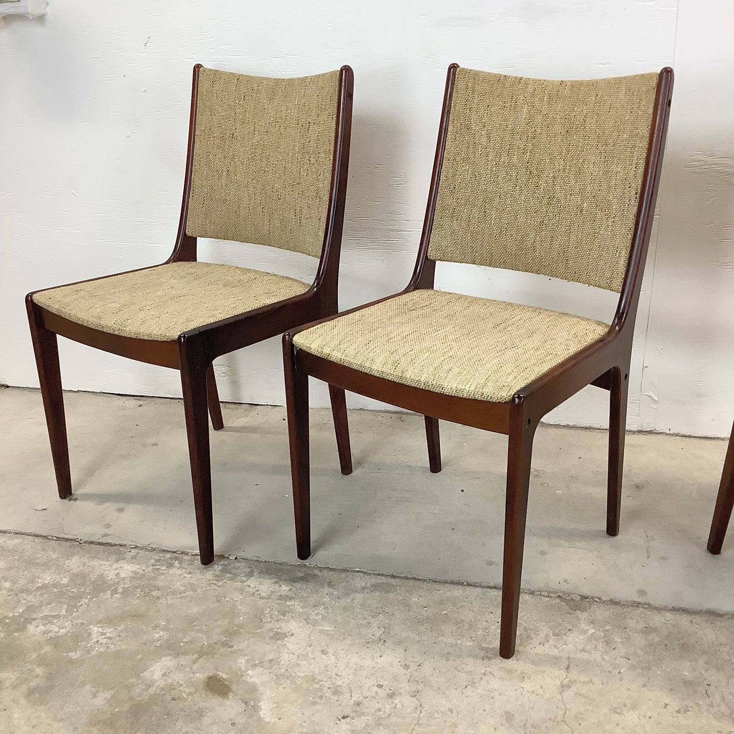 Vintage Modern Rosewood Dining Chairs- Set of Four