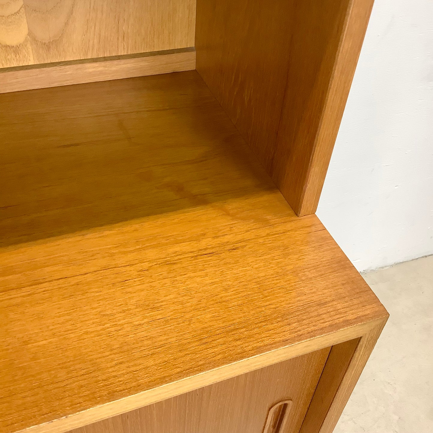 Scandinavian Modern Teak Bookcase With Cabinet by Poul Hundevad