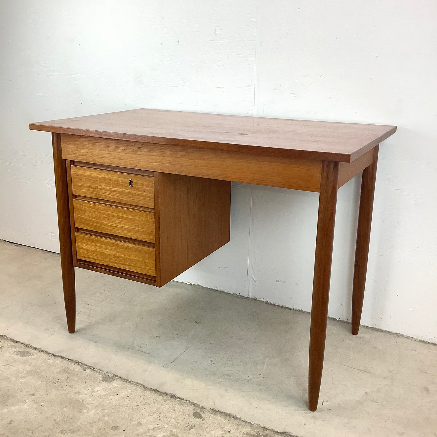 Scandinavian Modern Teak Writing Desk