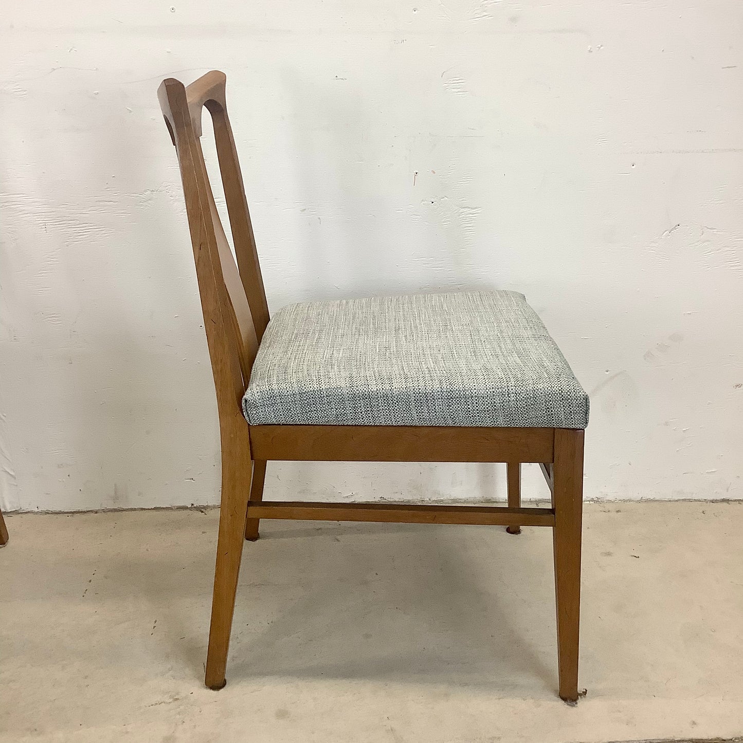 Mid-Century Walnut Finish Dining Chairs From White Furniture- Set of Six