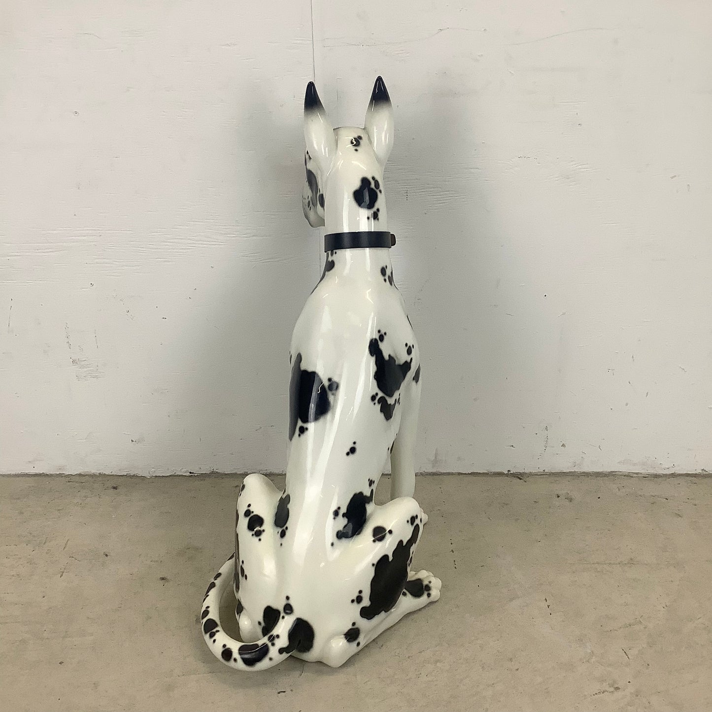 Vintage Hand-Painted Great Dane Dog Ceramic Statue