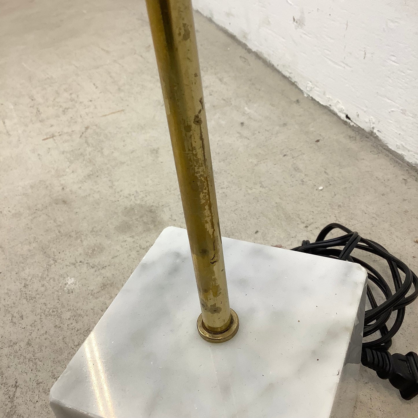 Vintage Marble Base Floor Lamp Attr. Robert Sonneman for George Kovacs