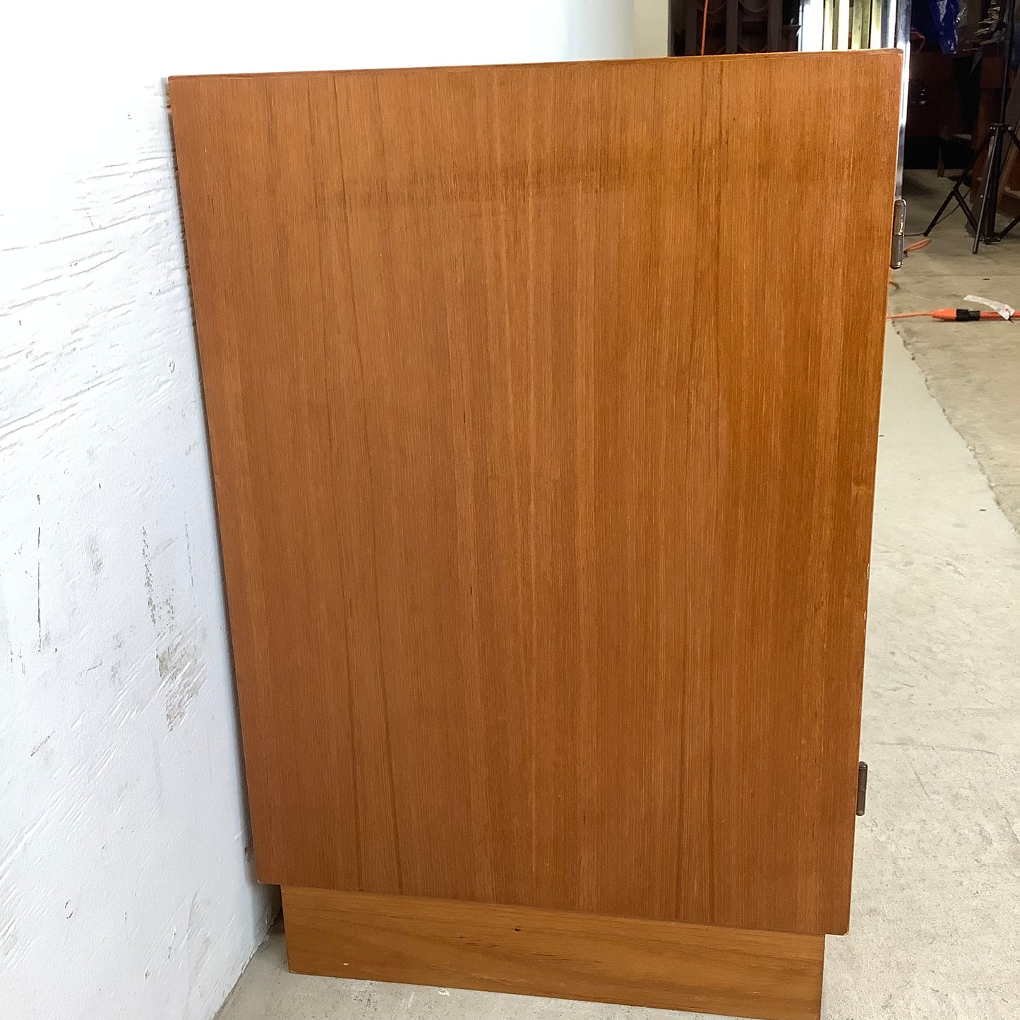 Scandinavian Modern Teak Office Cabinet With Lock